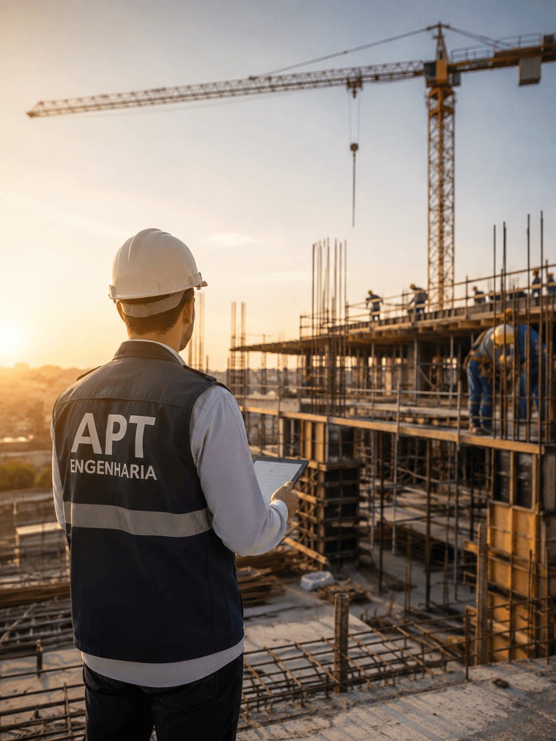 Obra de infraestrutura acompanhada pela equipe técnica da APT